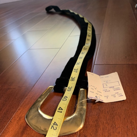 vintage 80s/90s deadstock Jill Stuart velvet belt main image 5